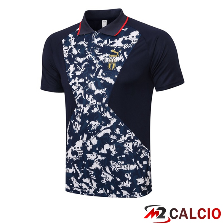 Maglie Calcio Personalizzate,Tute Calcio Squadre,Maglia Nazionale Italiana Calcio | Italia Polo Maglia Uomo Blu Nero 2021/2022