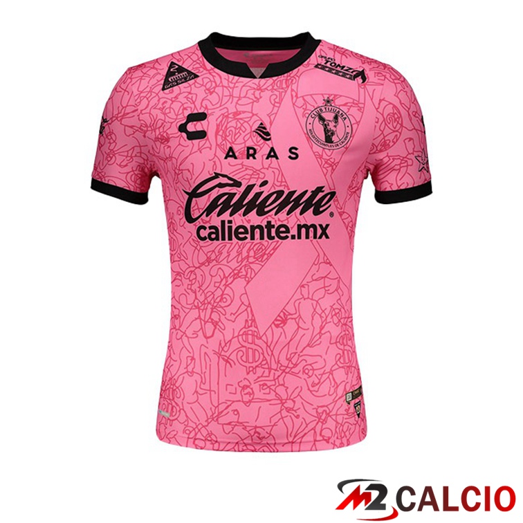 Maglie Calcio Personalizzate,Tute Calcio Squadre,Maglia Nazionale Italiana Calcio | Maglia Tijuana Terza Rosa 2021/22