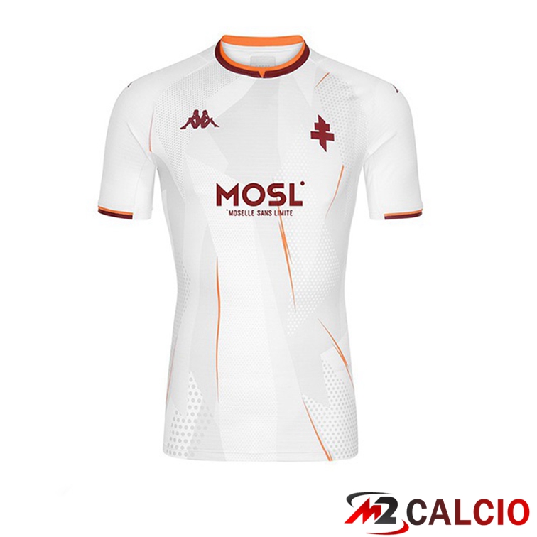 Maglie Calcio Personalizzate,Tute Calcio Squadre,Maglia Nazionale Italiana Calcio | Maglie Calcio FC Metz Seconda Bianco 21/22