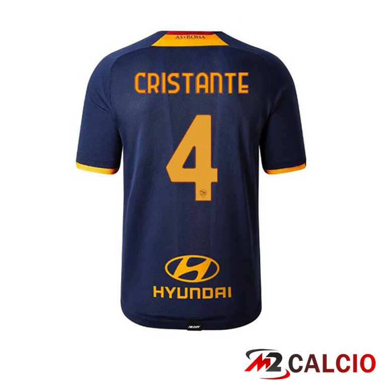 Maglie Calcio Personalizzate,Tute Calcio Squadre,Maglia Nazionale Italiana Calcio | Maglie Calcio AS Roma (CRISTANTE 4) Quatrieme 21/22