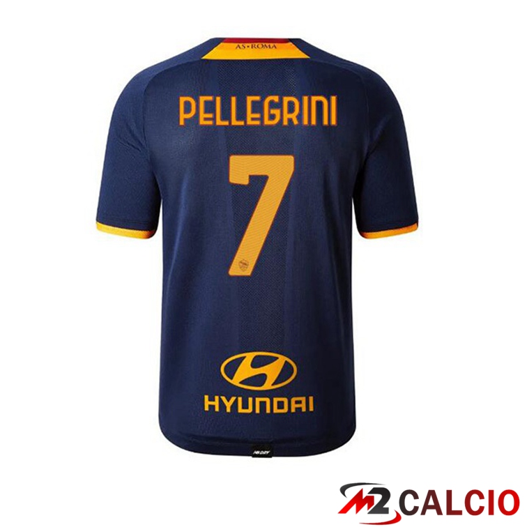 Maglie Calcio Personalizzate,Tute Calcio Squadre,Maglia Nazionale Italiana Calcio | Maglie Calcio AS Roma (PELLEGRINI 7) Quatrieme 21/22