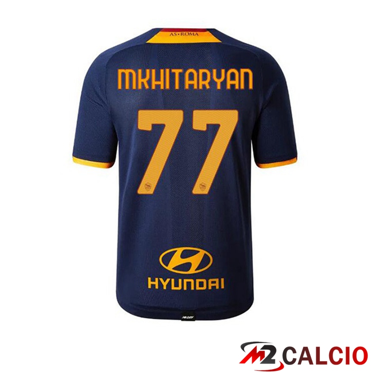 Maglie Calcio Personalizzate,Tute Calcio Squadre,Maglia Nazionale Italiana Calcio | Maglie Calcio AS Roma (MKHITARYAN 77) Quatrieme 21/22
