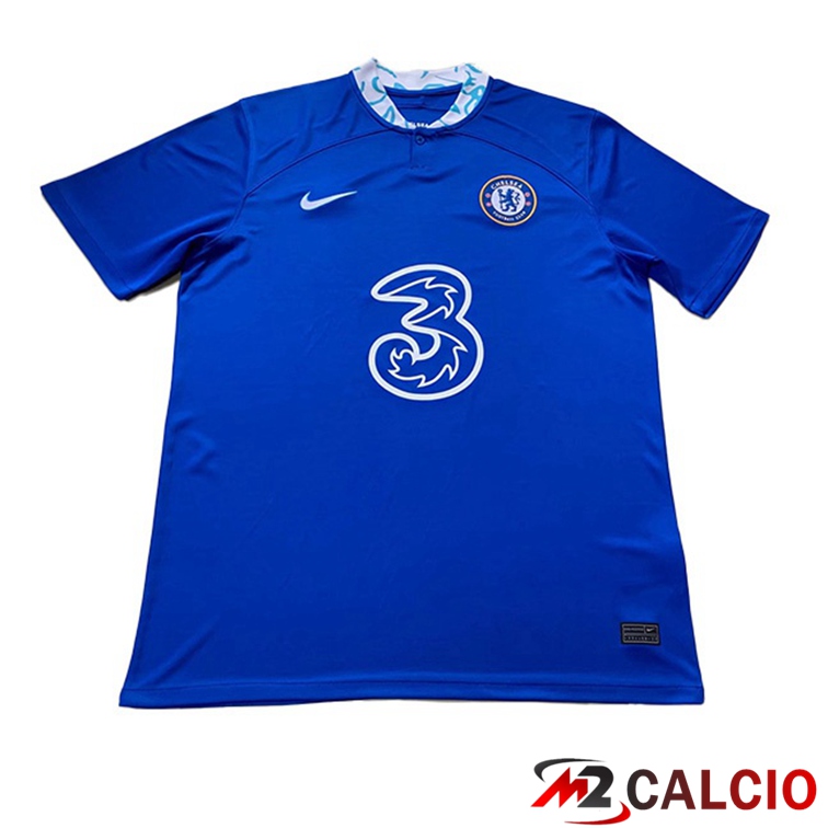 Maglie Calcio Personalizzate,Tute Calcio Squadre,Maglia Nazionale Italiana Calcio | Maglia Calcio FC Chelsea Prima Versione Trapelata Blu 2022/2023