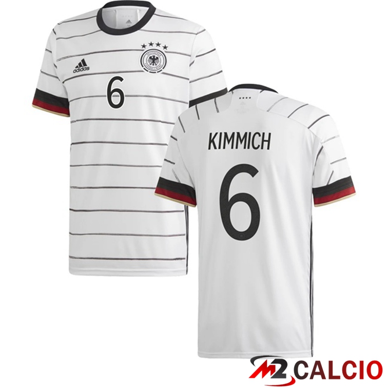 Maglie Calcio Personalizzate,Tute Calcio Squadre,Maglia Nazionale Italiana Calcio | Maglia Nazionale Germania (KIMMICH 6) Prima 2020/2021
