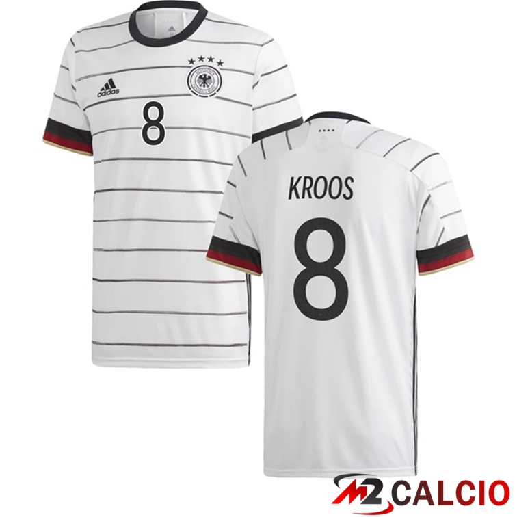 Maglie Calcio Personalizzate,Tute Calcio Squadre,Maglia Nazionale Italiana Calcio | Maglia Nazionale Germania (KROOS 8) Prima 2020/2021