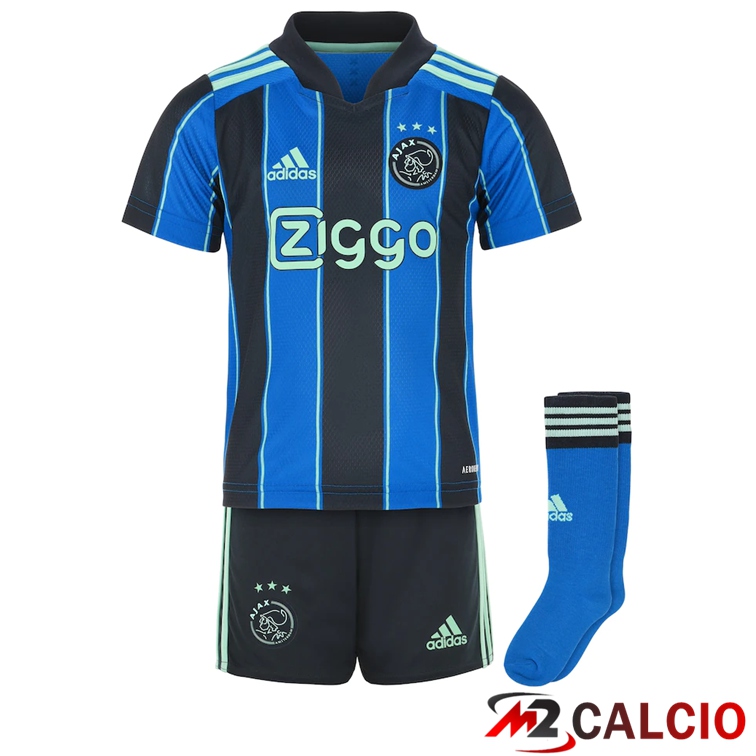 Maglie Calcio Personalizzate,Tute Calcio Squadre,Maglia Nazionale Italiana Calcio | Maglie Calcio AFC Ajax Seconda Bambino Blu 2021/2022