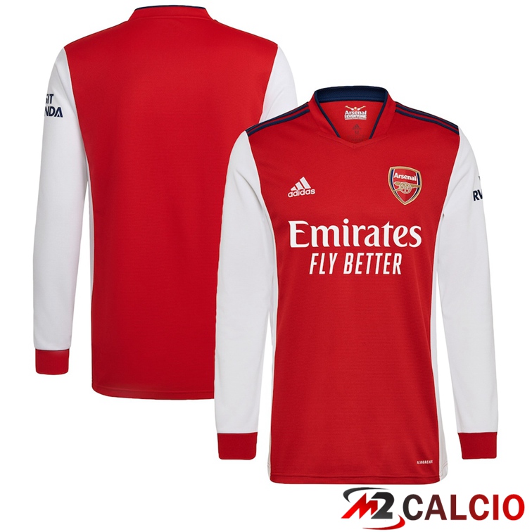 Maglie Calcio Personalizzate,Tute Calcio Squadre,Maglia Nazionale Italiana Calcio | Maglie Calcio FC Arsenal Manica Lunga Prima 2021/2022