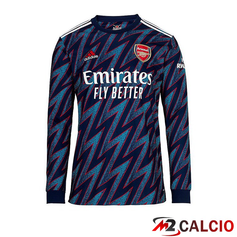 Maglie Calcio Personalizzate,Tute Calcio Squadre,Maglia Nazionale Italiana Calcio | Maglie Calcio FC Arsenal Manica Lunga Terza 2021/2022