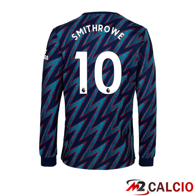 Maglie Calcio Personalizzate,Tute Calcio Squadre,Maglia Nazionale Italiana Calcio | Maglia FC Arsenal (SMITH ROWE 10) Manica Lunga Terza 2021/2022
