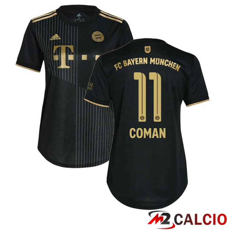 Maglia Bayern Monaco (Coman 11) Donna Seconda Nero 2021/22