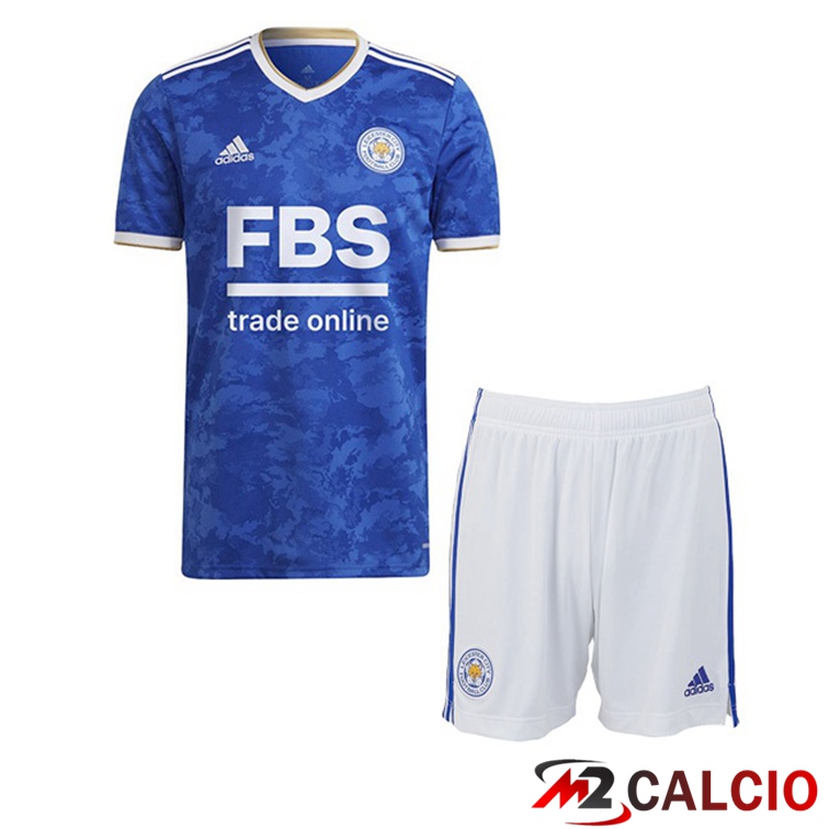 Maglie Calcio Personalizzate,Tute Calcio Squadre,Maglia Nazionale Italiana Calcio | Maglia Leicester City FC Bambino Prima Blu 2021/2022
