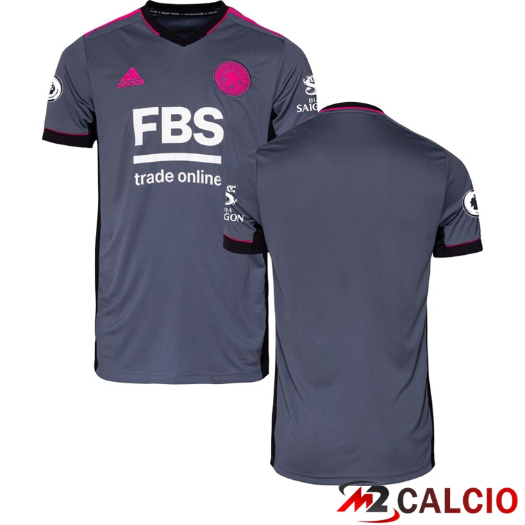 Maglie Calcio Personalizzate,Tute Calcio Squadre,Maglia Nazionale Italiana Calcio | Maglie Calcio Leicester City FC Terza Grigio Foncé 2021/2022