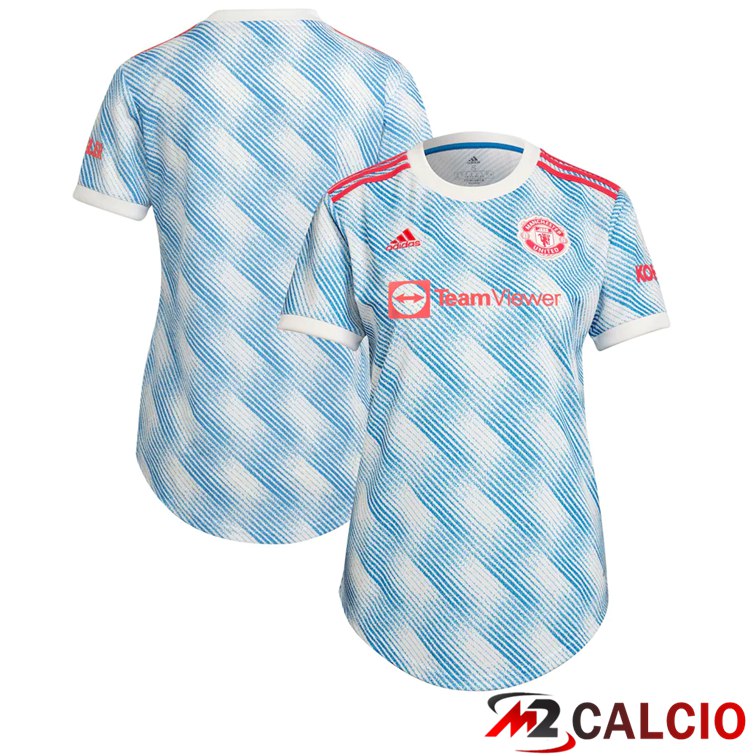 Maglie Calcio Manchester United Donna Seconda Blu/Bianco 2021/2022