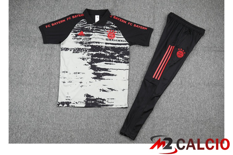 Maglia Polo Bayern Monaco + Pantaloni Grigio Nero 2021/2022