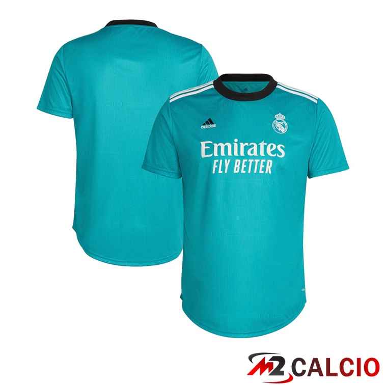 Maglie Calcio Personalizzate,Tute Calcio Squadre,Maglia Nazionale Italiana Calcio | Maglie Calcio Real Madrid Donna Terza Blu Verde 2021/2022