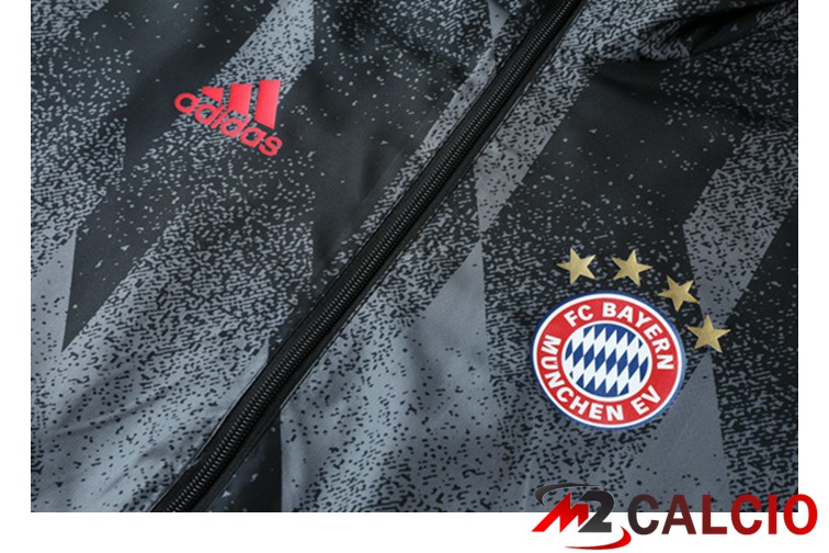 Giacca Con Cappuccio Tuta Bayern Monaco Nero Grigio 2021/2022