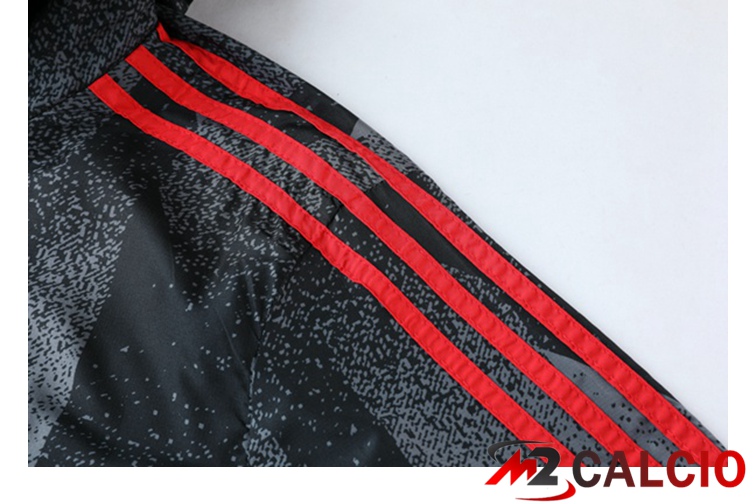 Giacca Con Cappuccio Tuta Bayern Monaco Nero Grigio 2021/2022