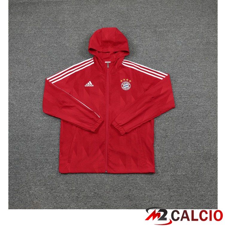 Giacca Con Cappuccio Tuta Bayern Monaco Rosso 2021/2022