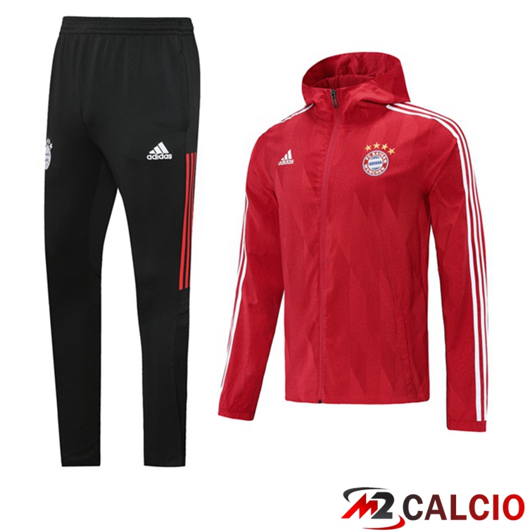 Maglie Calcio Personalizzate,Tute Calcio Squadre,Maglia Nazionale Italiana Calcio | Giacca Con Cappuccio Tuta Bayern Monaco Rosso 2021/2022
