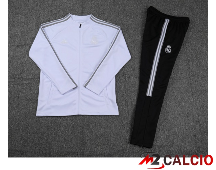 Insieme Tuta Calcio - Giacca Real Madrid Bianco 2021/2022