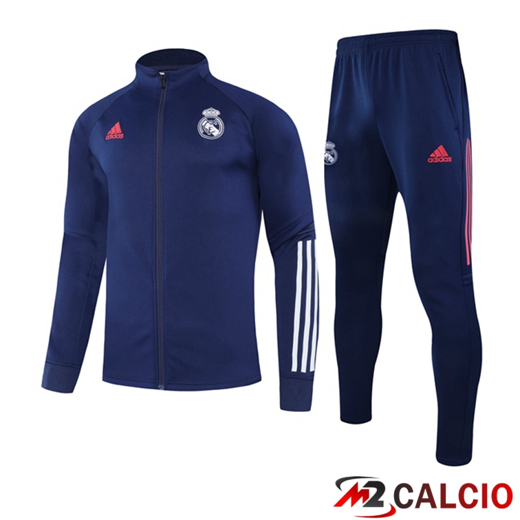 Maglie Calcio Personalizzate,Tute Calcio Squadre,Maglia Nazionale Italiana Calcio | Insieme Tuta Calcio - Giacca Real Madrid Blu Reale 2021/2022