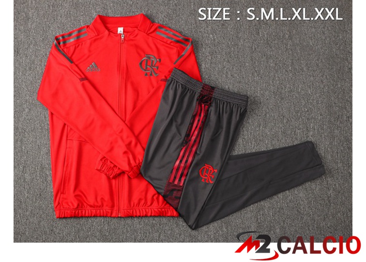 Insieme Tuta Calcio - Giacca Flamengo Rosso 2021/2022