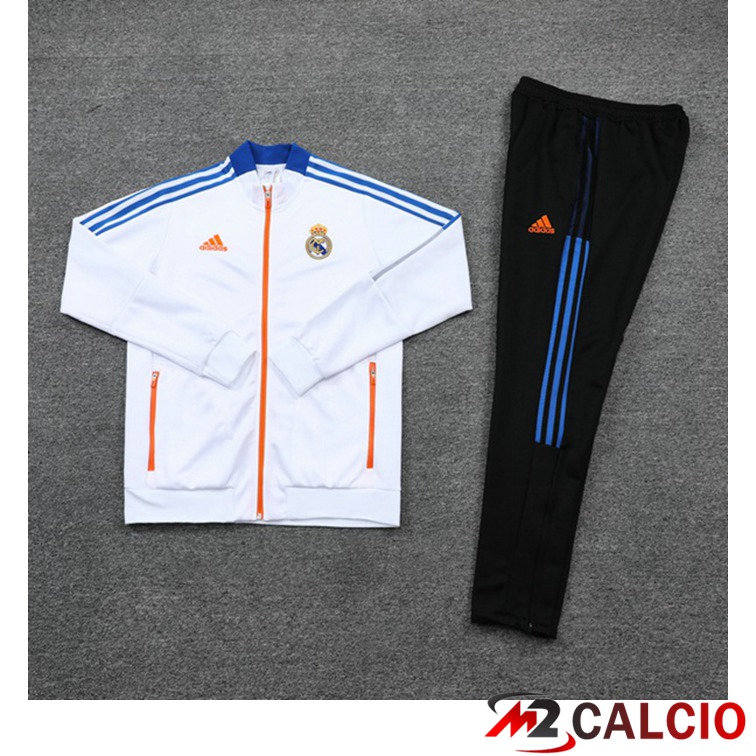 Insieme Tuta Calcio - Giacca Real Madrid Bianco 2021/2022