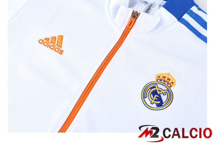 Insieme Tuta Calcio - Giacca Real Madrid Bianco 2021/2022