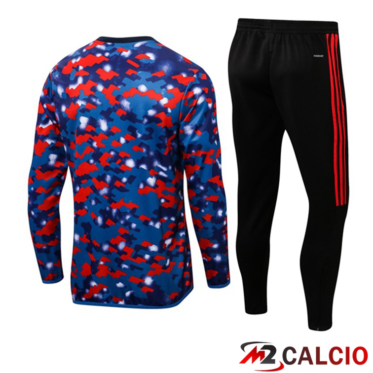 Insieme Tuta Calcio Bayern Monaco Blu Rosso 2021/2022
