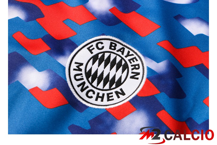 Insieme Tuta Calcio Bayern Monaco Blu Rosso 2021/2022