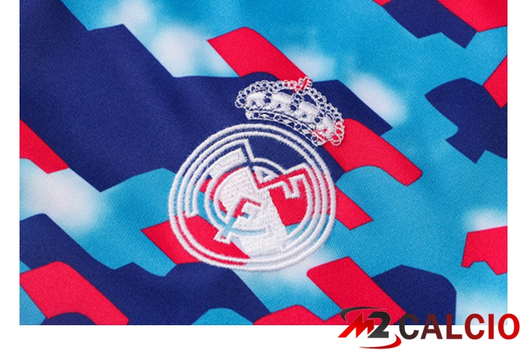 Insieme Tuta Calcio Real Madrid Blu Rosso 2021/2022