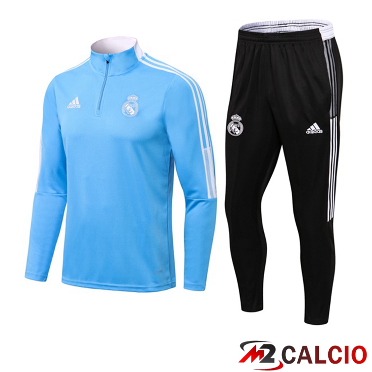 Maglie Calcio Personalizzate,Tute Calcio Squadre,Maglia Nazionale Italiana Calcio | Insieme Tuta Calcio Real Madrid Blu 2021/2022