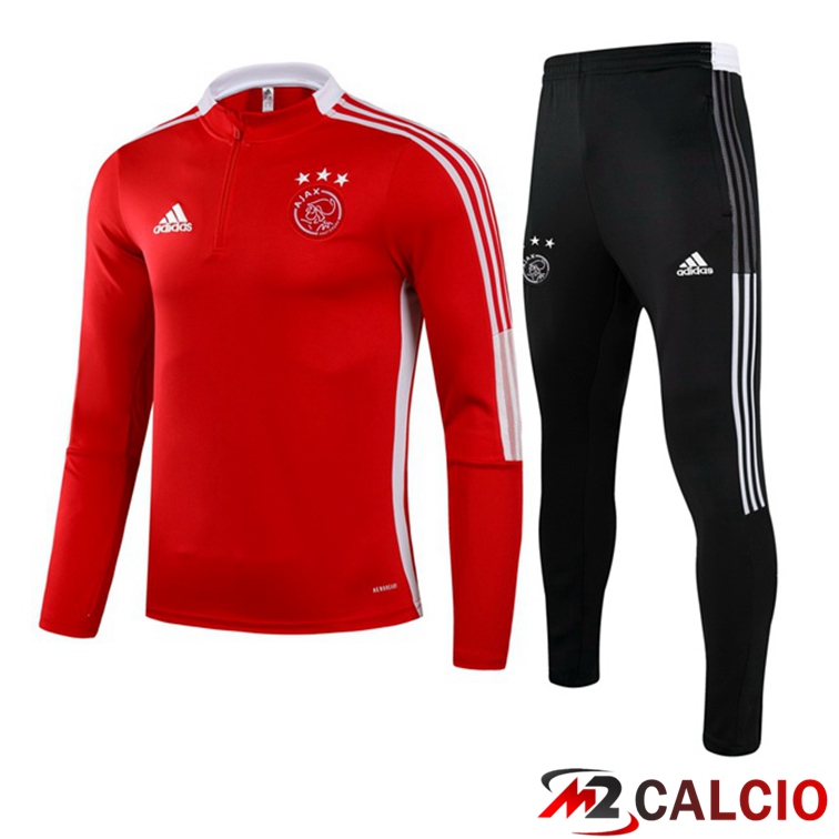 Maglie Calcio Personalizzate,Tute Calcio Squadre,Maglia Nazionale Italiana Calcio | Insieme Tuta Calcio AFC Ajax Rosso 2021/2022