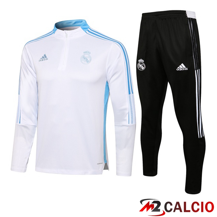 Maglie Calcio Personalizzate,Tute Calcio Squadre,Maglia Nazionale Italiana Calcio | Insieme Tuta Calcio Real Madrid Bianco 2021/2022