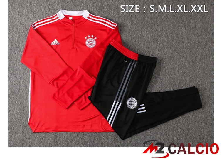Insieme Tuta Calcio Bayern Monaco Rosso 2021/2022
