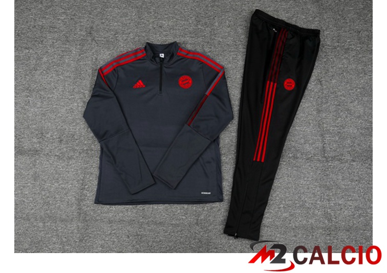 Insieme Tuta Calcio Bayern Monaco Grigio Fonce 2021/2022