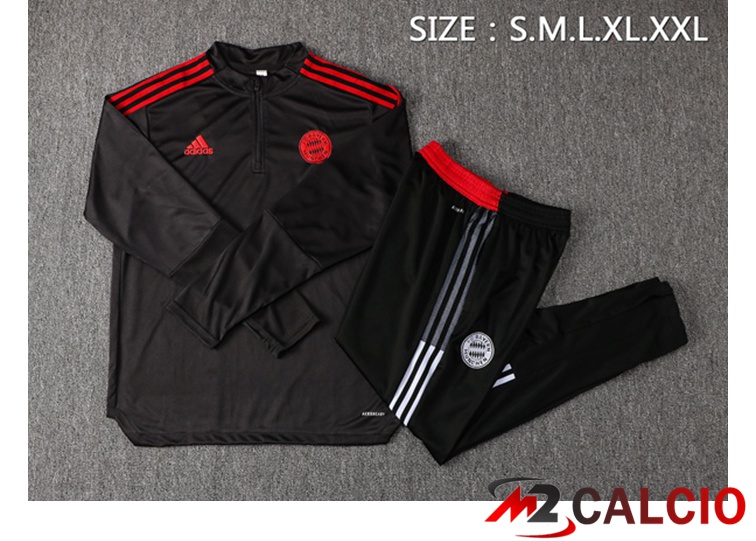 Insieme Tuta Calcio Bayern Monaco Grigio Fonce 2021/2022