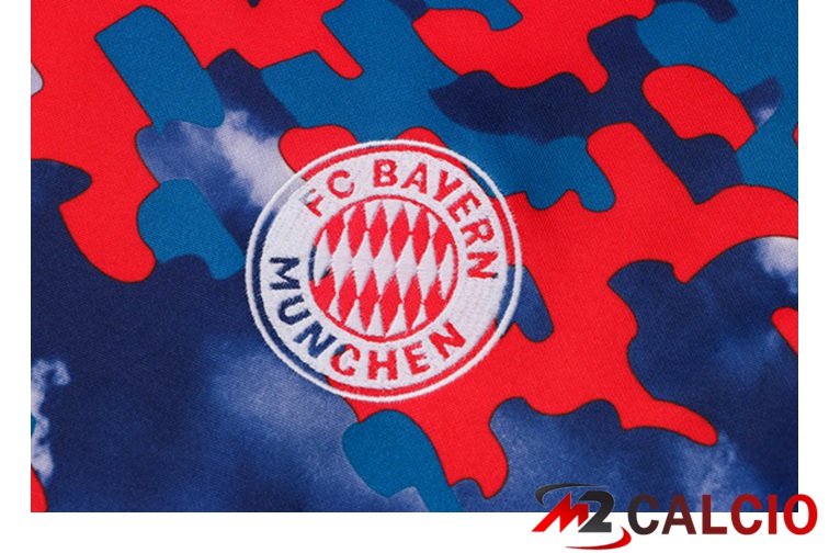 Insieme Tuta Calcio Bayern Monaco Blu Rosso 2021/2022