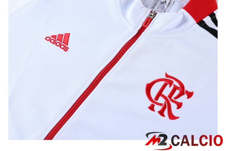 Insieme Tuta Calcio - Giacca Flamengo Bianco 2021/2022