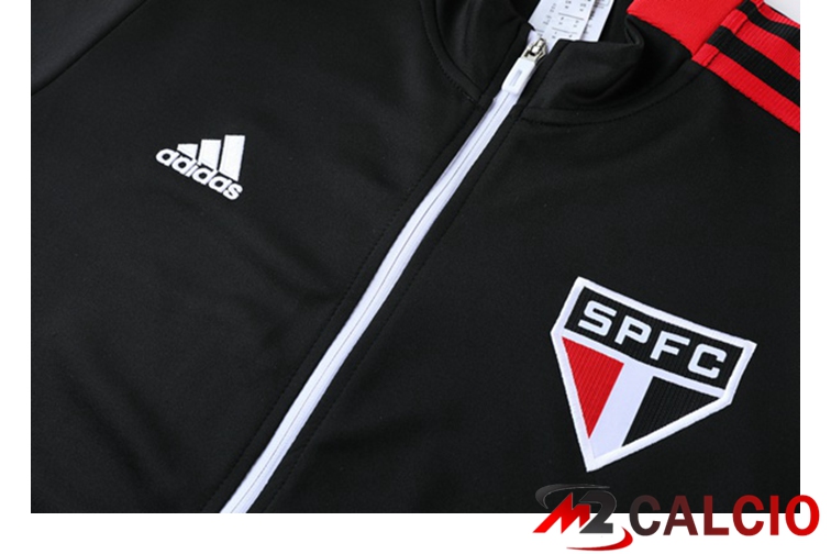 Insieme Tuta Calcio - Giacca Sao Paulo FC Nero 2021/2022