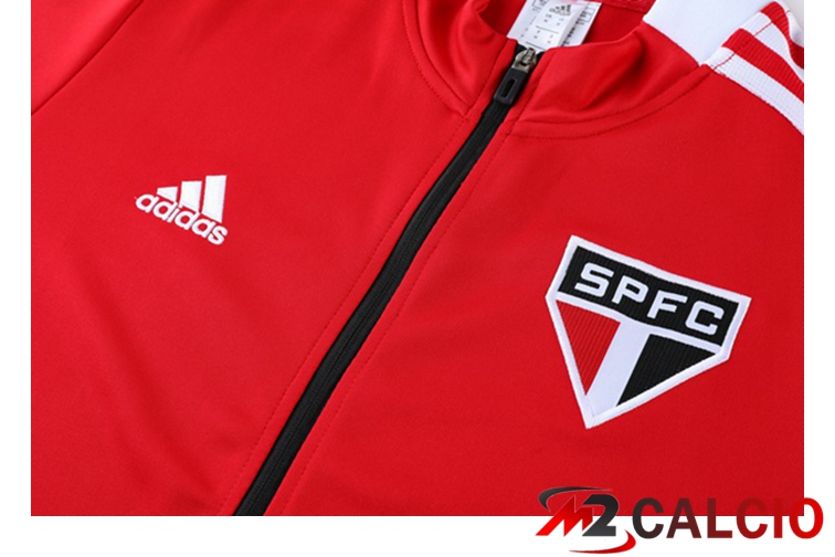 Insieme Tuta Calcio - Giacca Sao Paulo FC Rosso 2021/2022