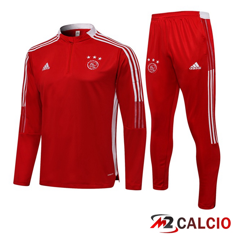 Maglie Calcio Personalizzate,Tute Calcio Squadre,Maglia Nazionale Italiana Calcio | Insieme Tuta Calcio AFC Ajax Rosso 2021/2022