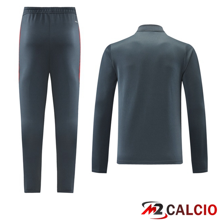 Insieme Tuta Calcio - Giacca Flamengo Grigio 2021/2022