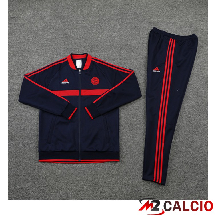 Insieme Tuta Calcio - Giacca Bayern Monaco Blu Reale 2021/2022