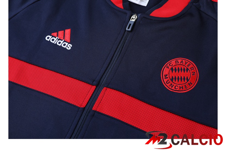 Insieme Tuta Calcio - Giacca Bayern Monaco Blu Reale 2021/2022