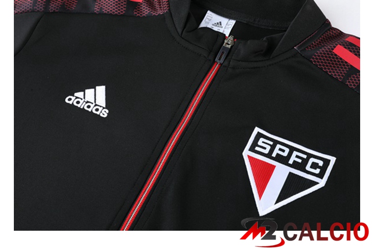 Insieme Tuta Calcio - Giacca Sao Paulo FC Nero 2021/2022