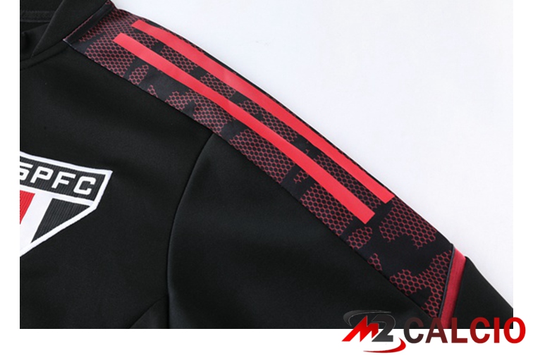 Insieme Tuta Calcio - Giacca Sao Paulo FC Nero 2021/2022