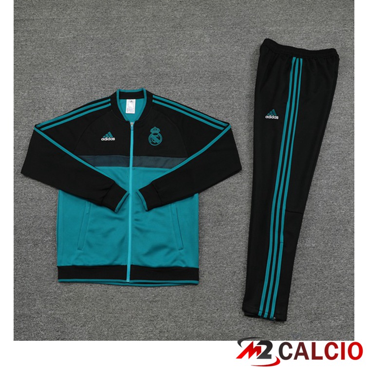 Insieme Tuta Calcio - Giacca Real Madrid Blu Nero 2021/2022