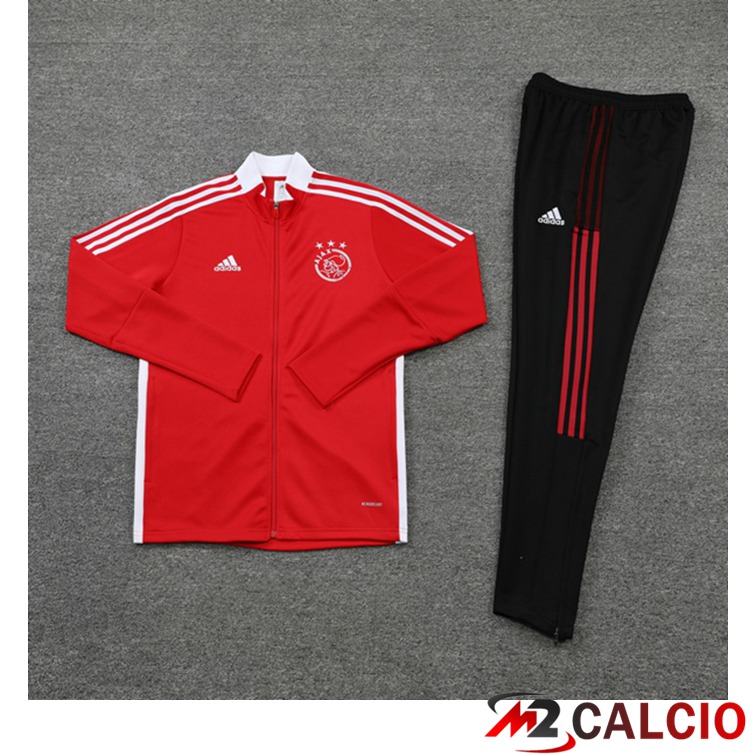 Insieme Tuta Calcio - Giacca AFC Ajax Rosso 2021/2022