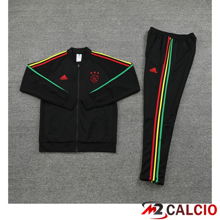 Insieme Tuta Calcio - Giacca AFC Ajax Nero 2021/2022